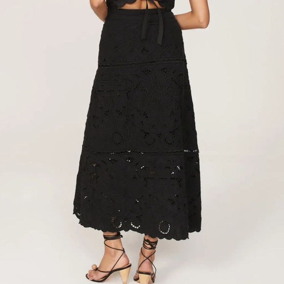 Sea New York Blaire Eyelet Skirt Black - Picture 3 of 13